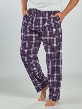 Purple/White NWT Boxercraft Plaid Pajama Lounge Pants | Adult | Brand New